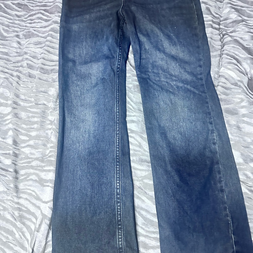 Cat & Jack Women's Straight Leg Jeans - Dark Blue